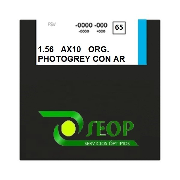 Orgánico AX10 65 mm Ind. 1,56