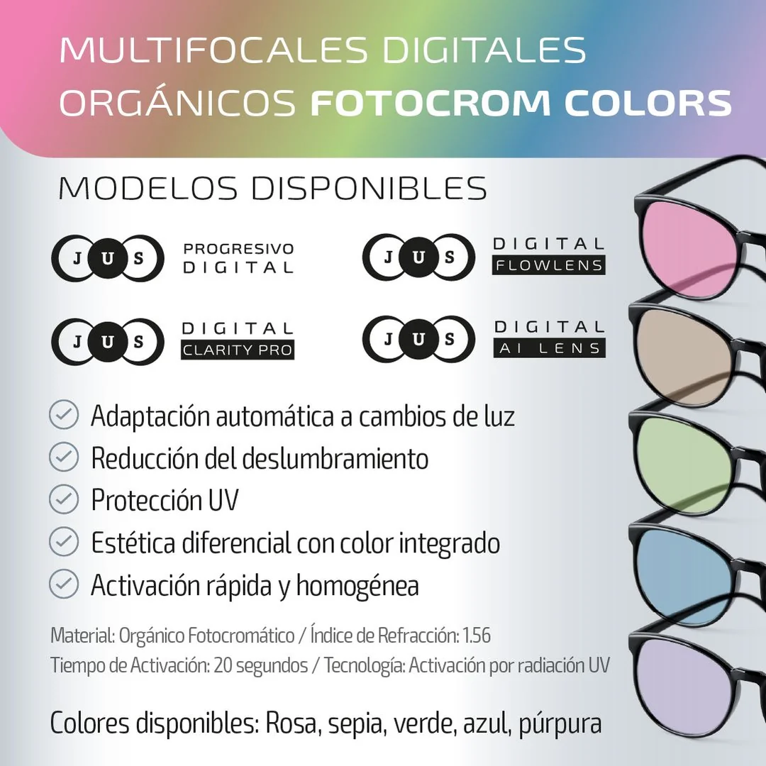 Fotocrom Colors - colores rosa, sepia, verde, azul y púrpura